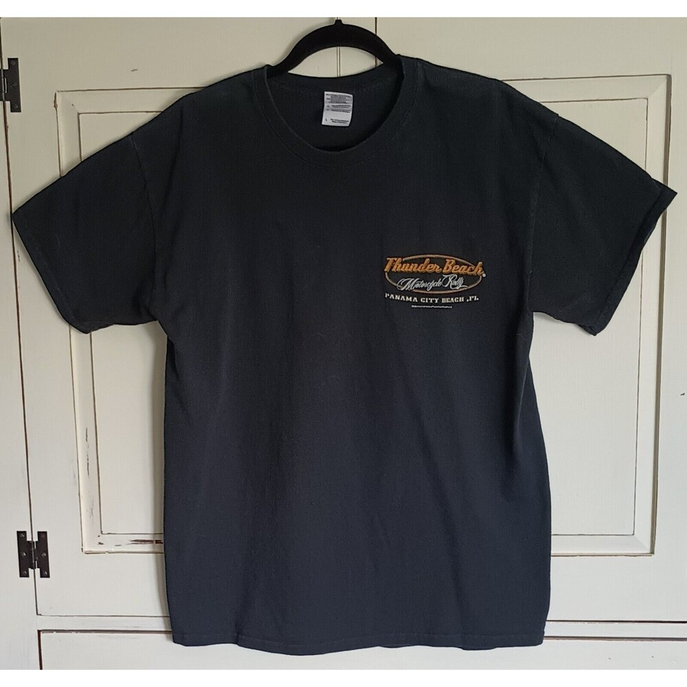Harley-Davidson Panama City Beach Fla 2014 Men's Size Large T-shirt Navy